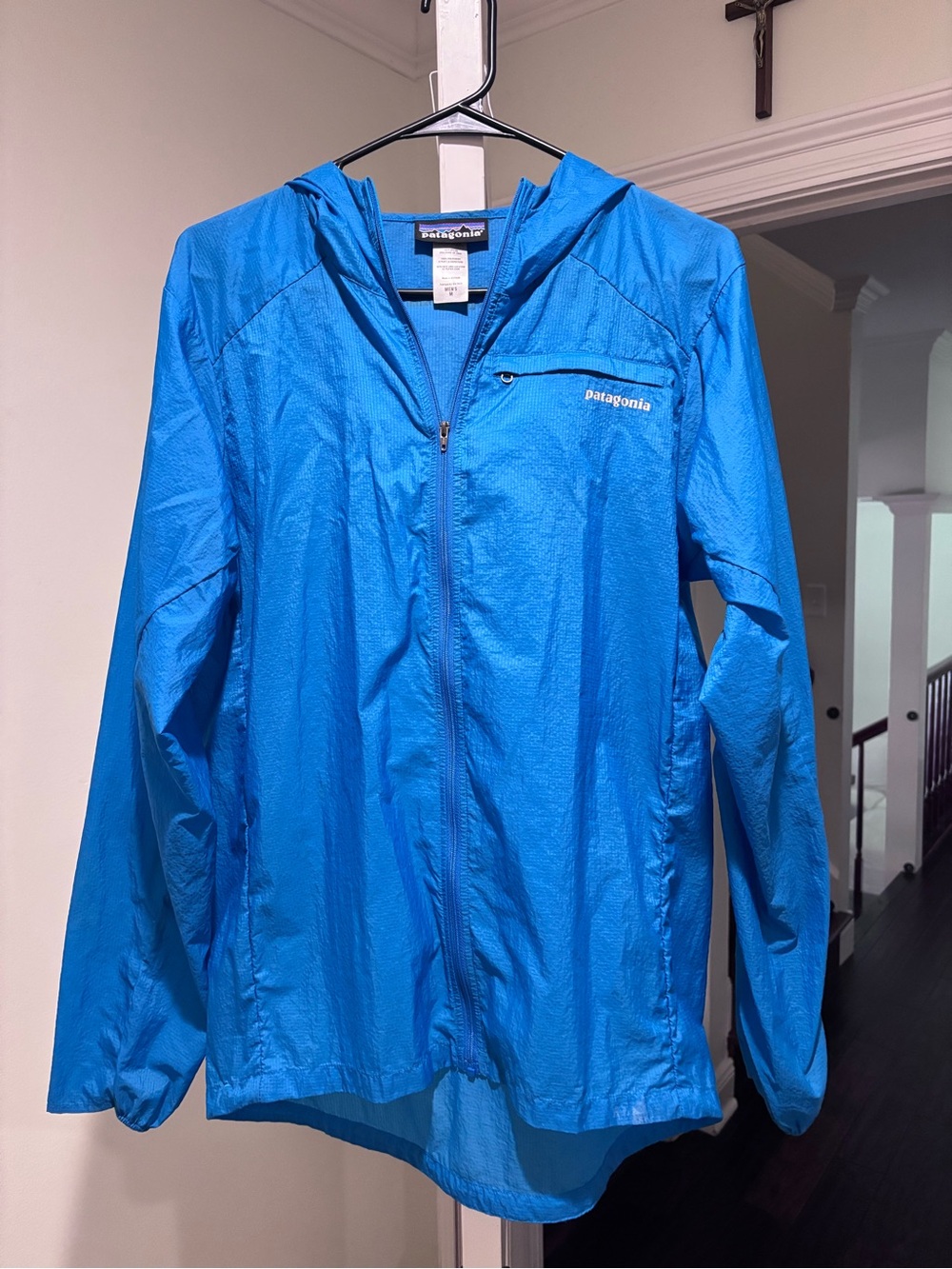 Patagonia Bright Blue Lightweight Hooded Jacket